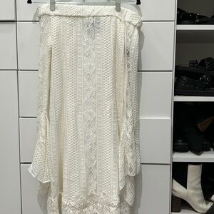 NWT Nicholas off shoulder white lace dress